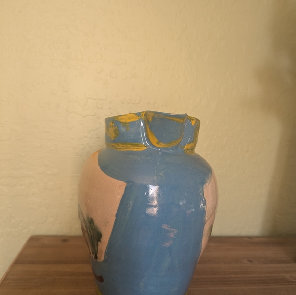 Ginny Sims Turqoise Pitcher - Picture 5 of 5